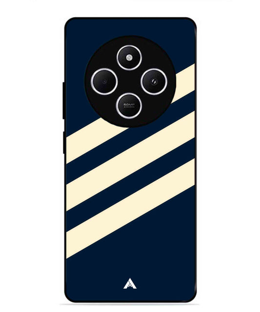 Stripe Pattern 16 Metal Back Cover Phone Case for Xiaomi Redmi 14C