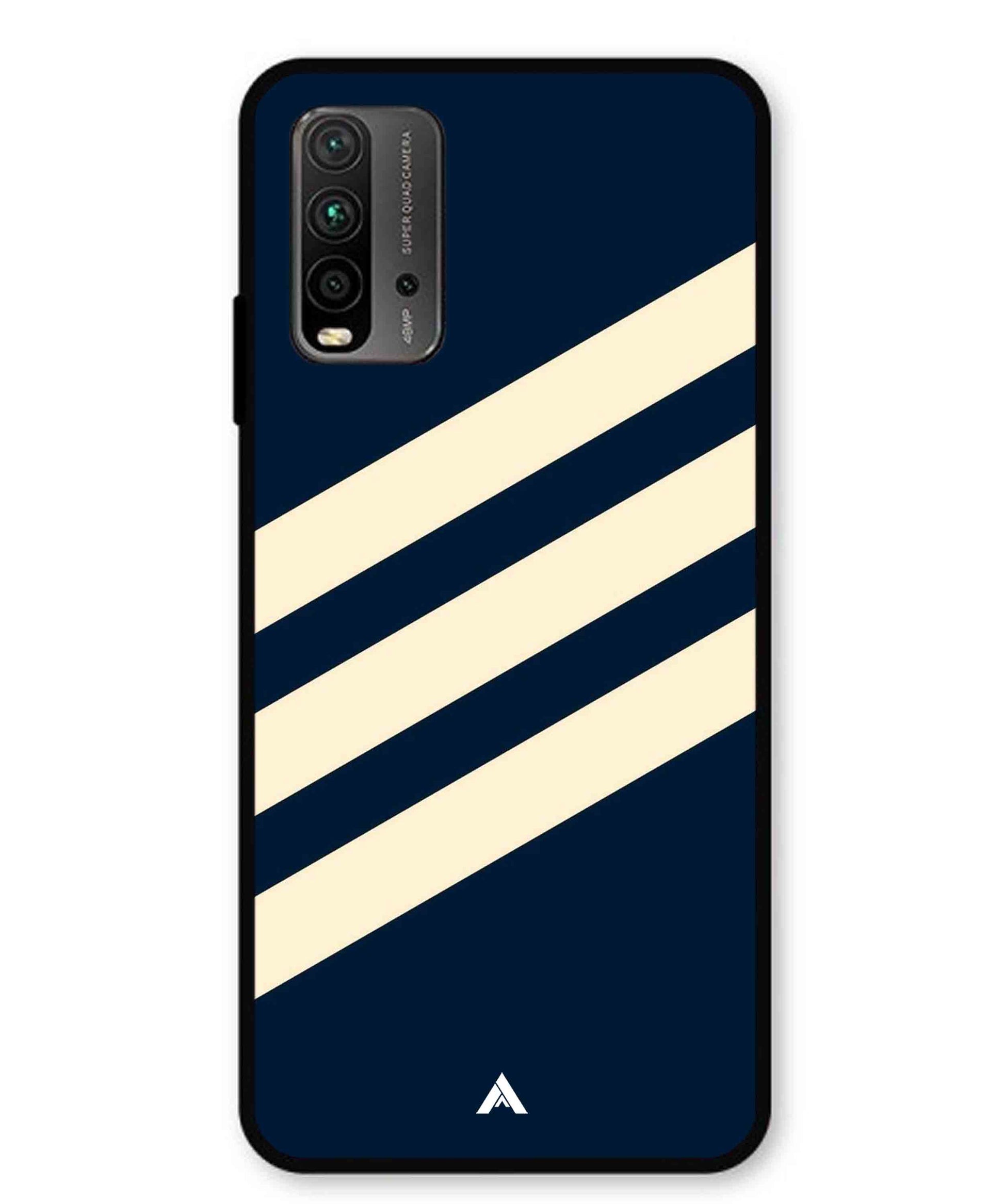 Stripe Pattern 16 Metal Back Cover Phone Case for Xiaomi Redmi 9 Power