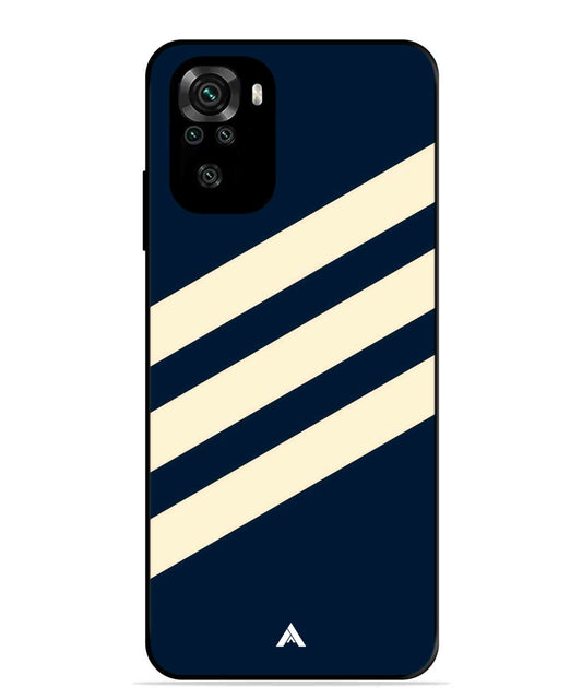 Stripe Pattern 16 Metal Back Cover Phone Case for Xiaomi Redmi Note 10