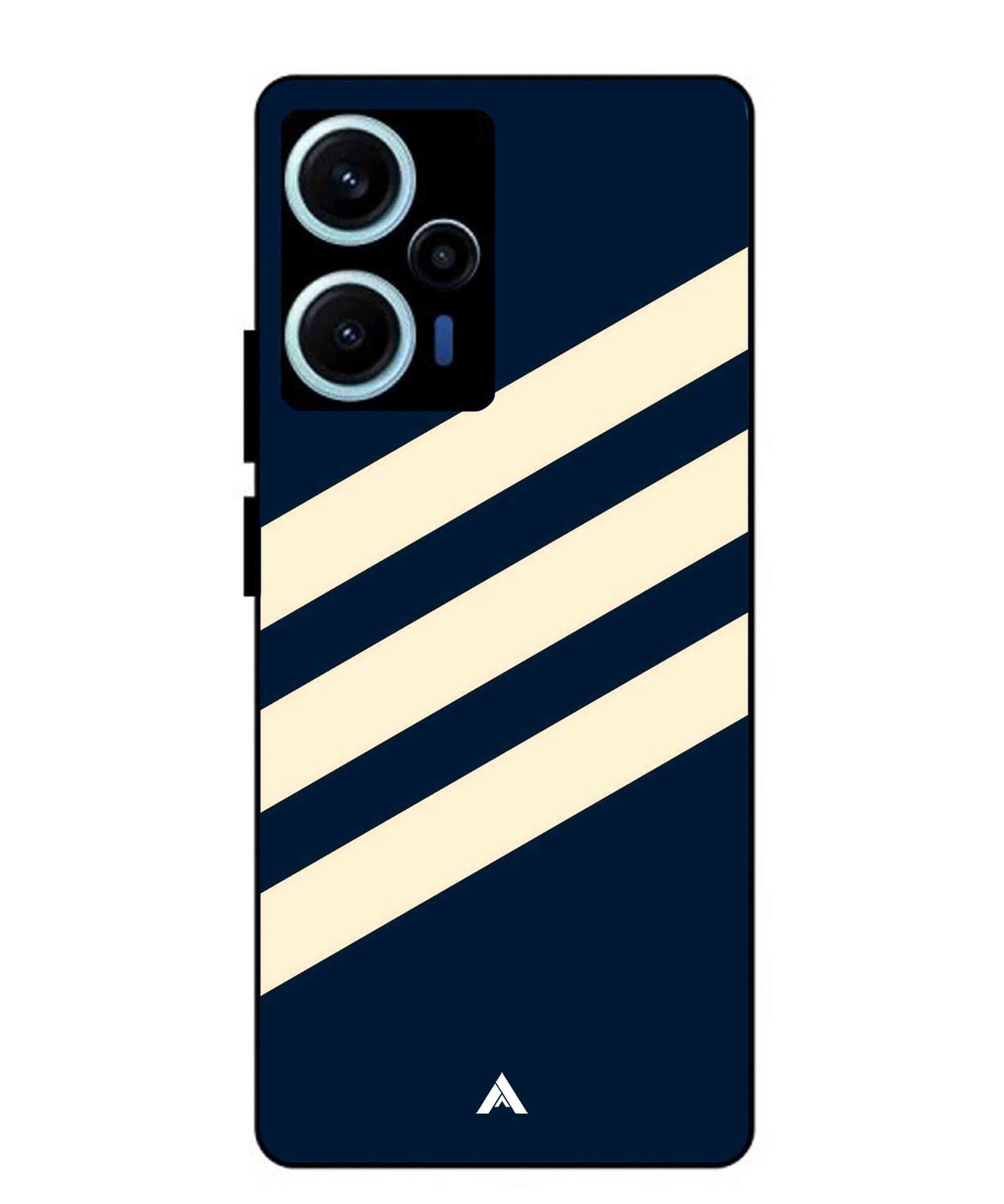 Stripe Pattern 16 Metal Back Cover Phone Case for Xiaomi Redmi Note 12 Turbo