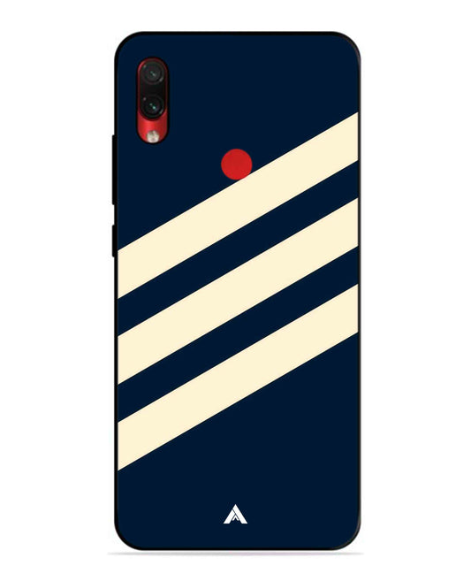 Stripe Pattern 16 Metal Back Cover Phone Case for Xiaomi Redmi Note 7s