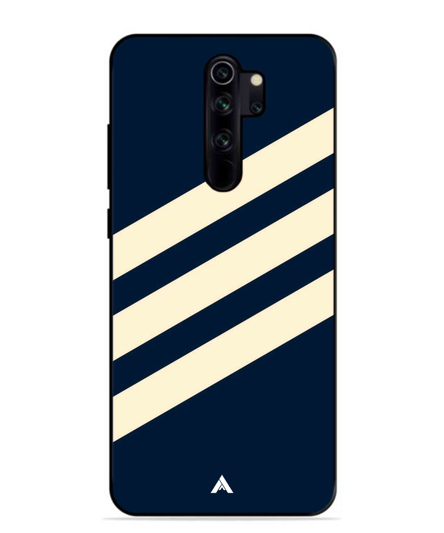 Stripe Pattern 16 Metal Back Cover Phone Case for Xiaomi Redmi Note 8 Pro