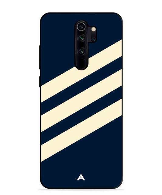 Stripe Pattern 16 Metal Back Cover Phone Case for Xiaomi Redmi Note 8 Pro