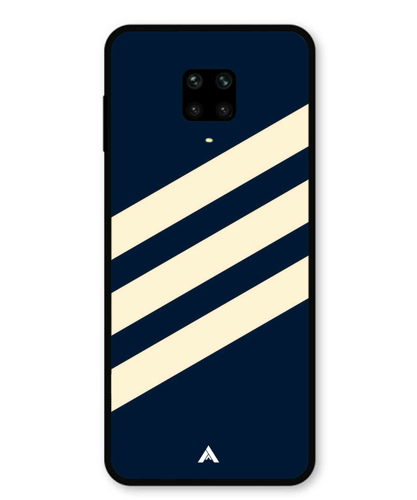 Stripe Pattern 16 Metal Back Cover Phone Case for Xiaomi Redmi Note 9 Pro Max