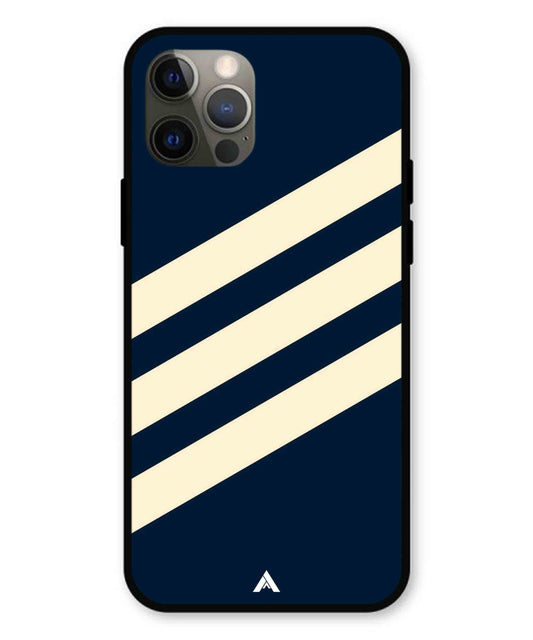 Stripe Pattern 16 Metal Back Cover Phone Case for iPhone 12 Pro