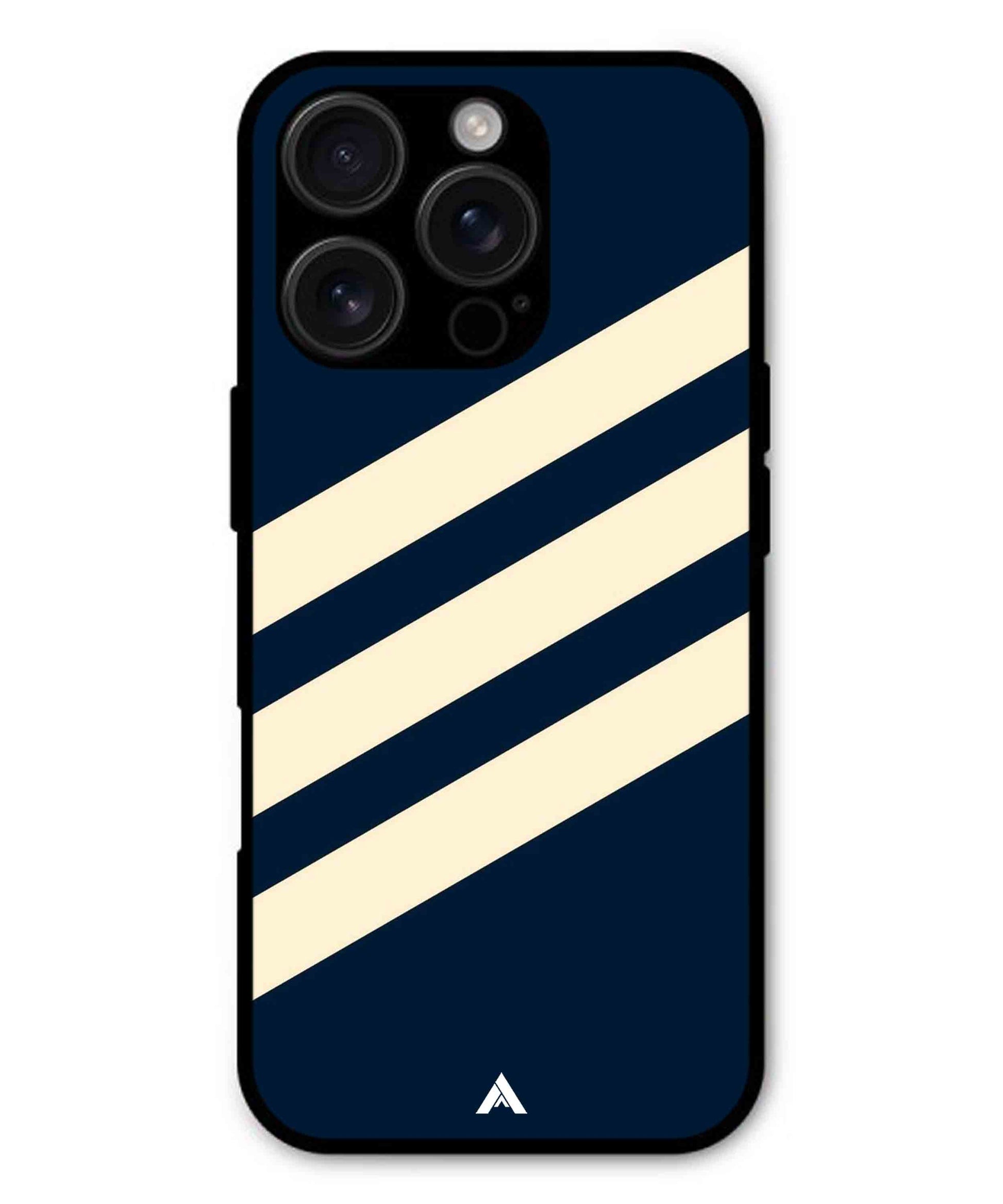 Stripe Pattern 16 Metal Back Cover Phone Case for iPhone 13 Pro