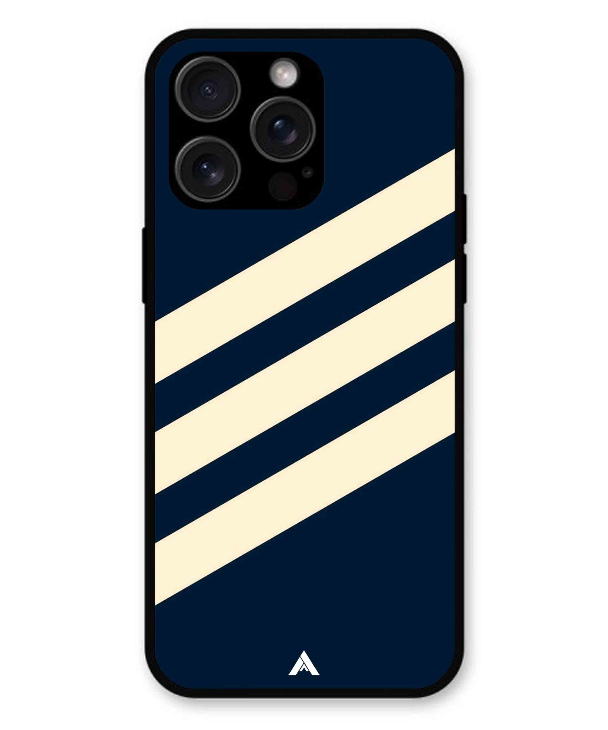 Stripe Pattern 16 Metal Back Cover Phone Case for iPhone 13 Pro Max