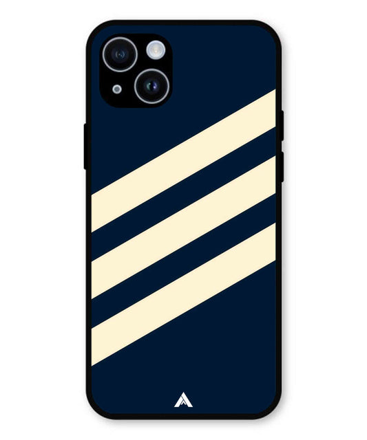 Stripe Pattern 16 Metal Back Cover Phone Case for iPhone 14 Plus