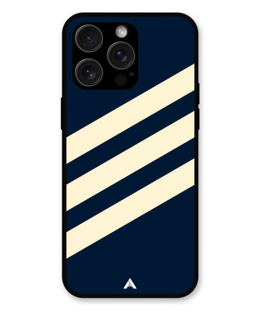 Stripe Pattern 16 Metal Back Cover Phone Case for iPhone 14 Pro Max