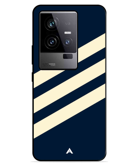 Stripe Pattern 16 Metal Back Cover Phone Case for iQOO 11