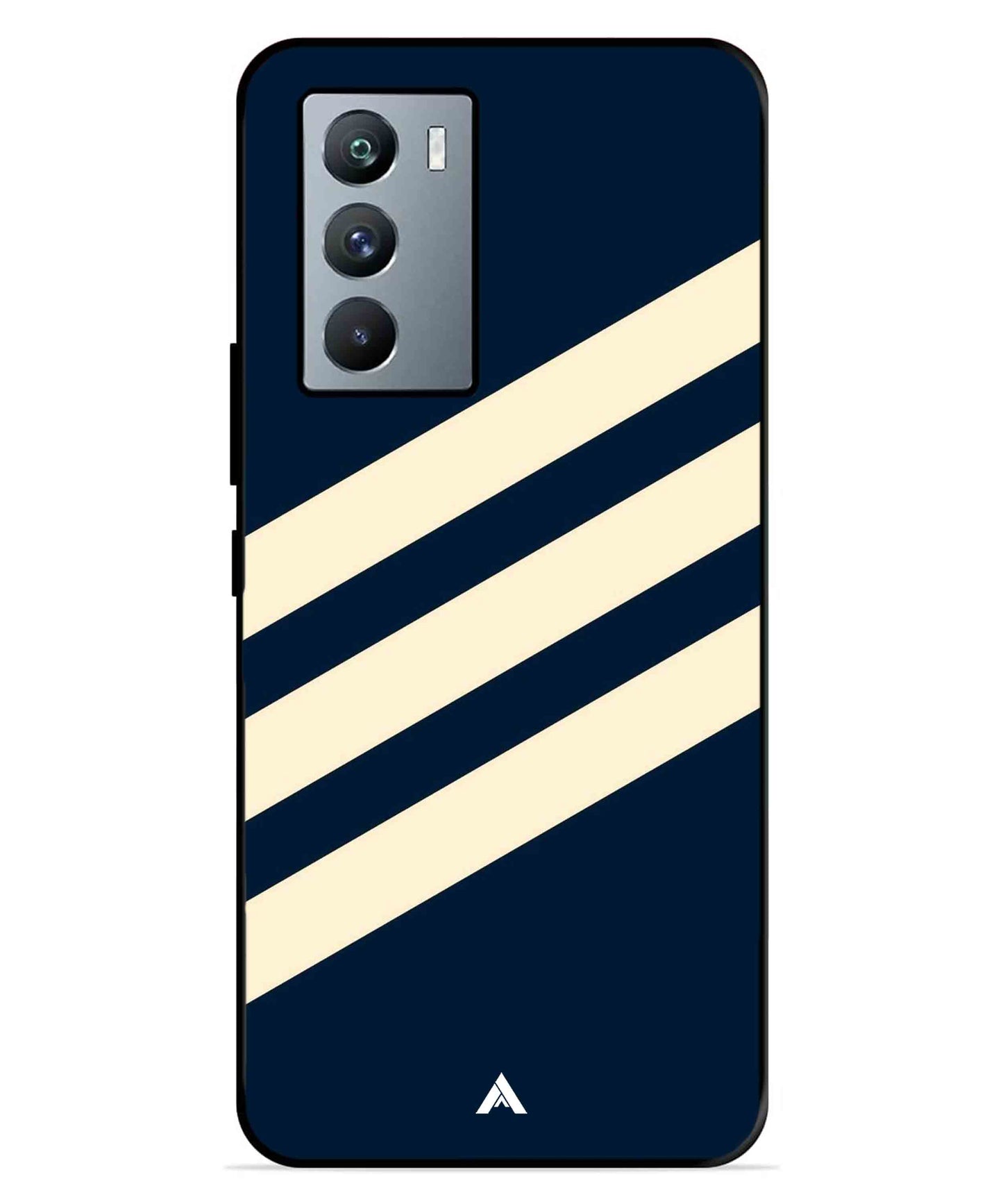 Stripe Pattern 16 Metal Back Cover Phone Case for iQOO 9 SE