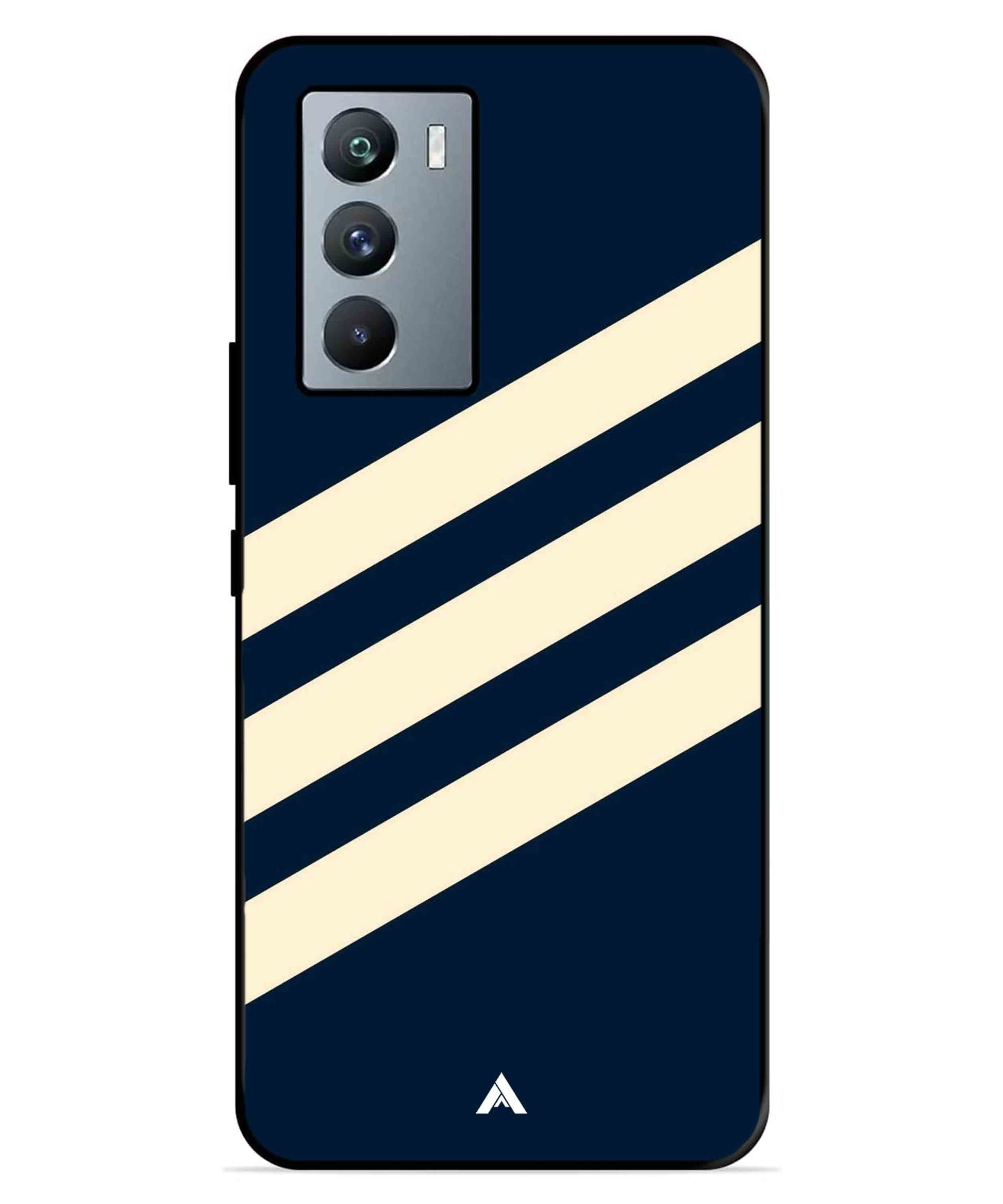 Stripe Pattern 16 Metal Back Cover Phone Case for iQOO Neo 5s