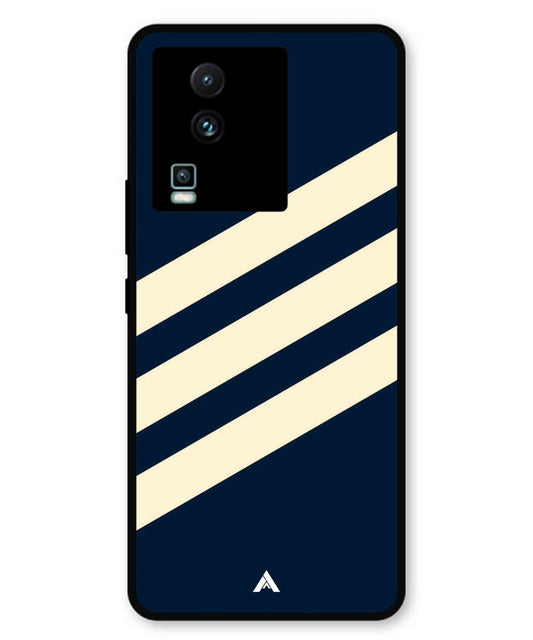 Stripe Pattern 16 Metal Back Cover Phone Case for iQOO Neo 7