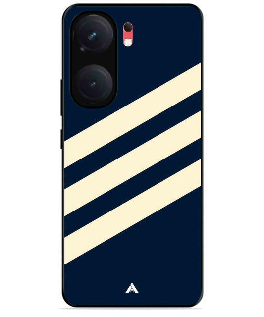 Stripe Pattern 16 Metal Back Cover Phone Case for iQOO Neo 9 Pro