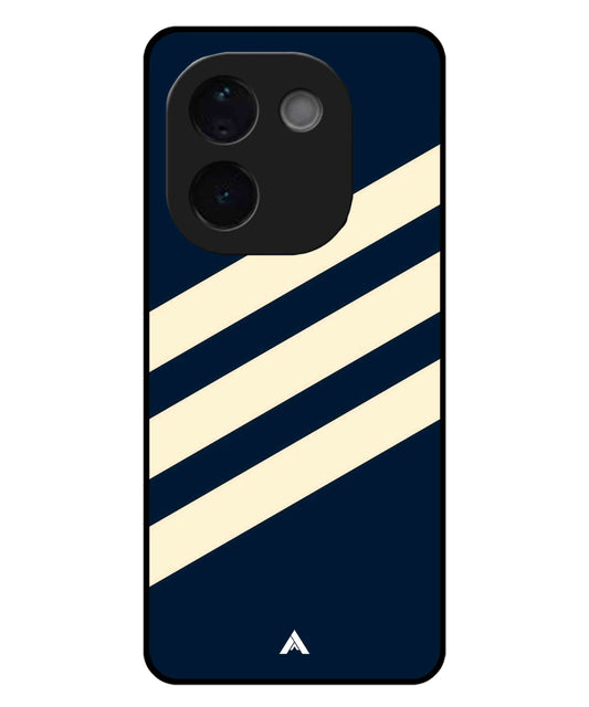 Stripe Pattern 16 Metal Back Cover Phone Case for iQOO Z9s Pro