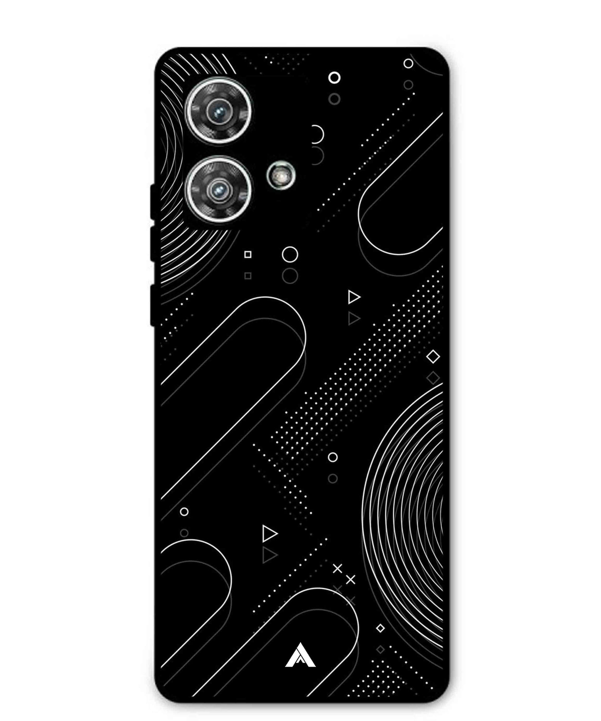 Stripe Pattern 17 Metal Back Cover Phone Case for Moto Edge 40 Neo