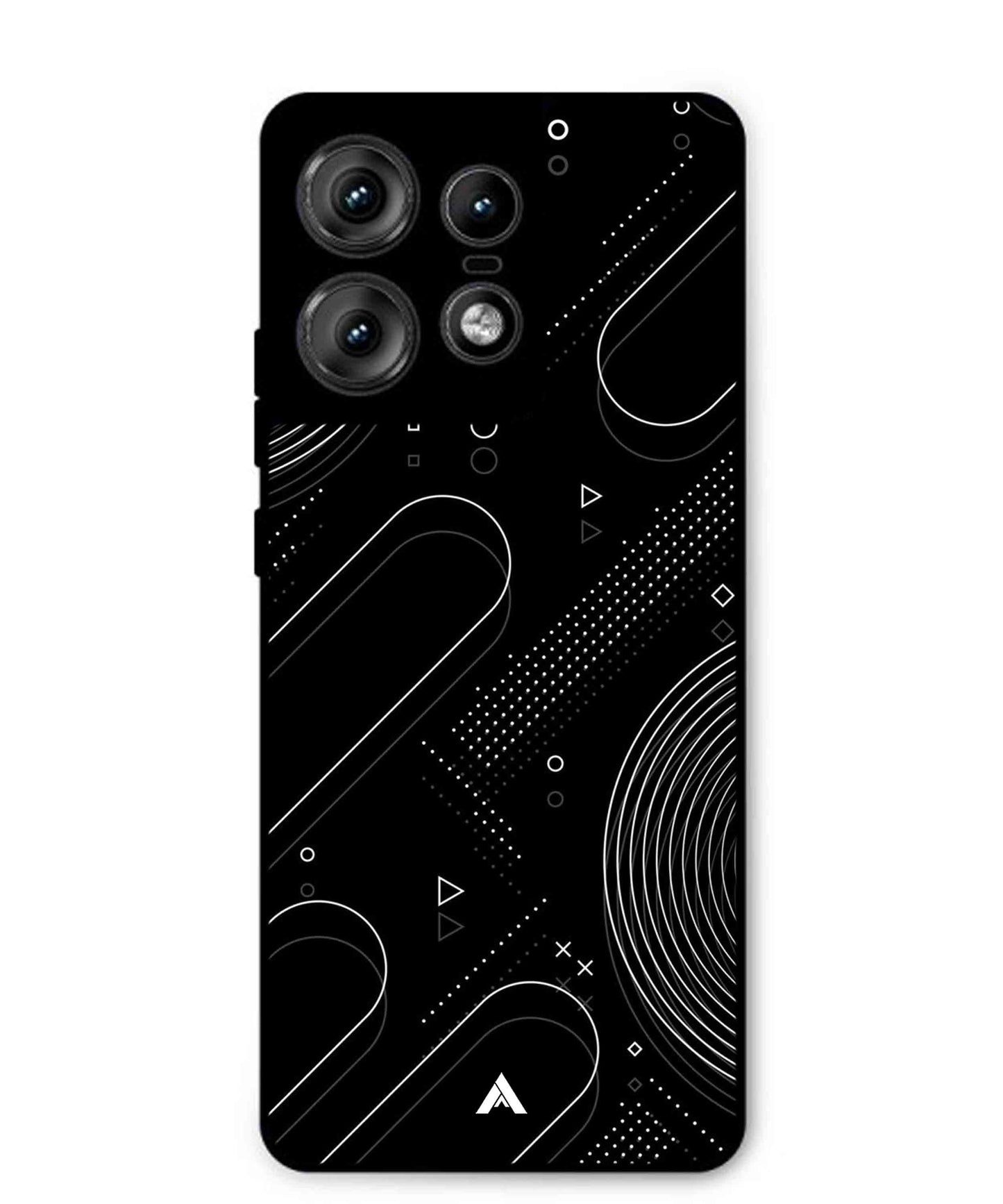 Stripe Pattern 17 Metal Back Cover Phone Case for Moto Edge 50 Pro