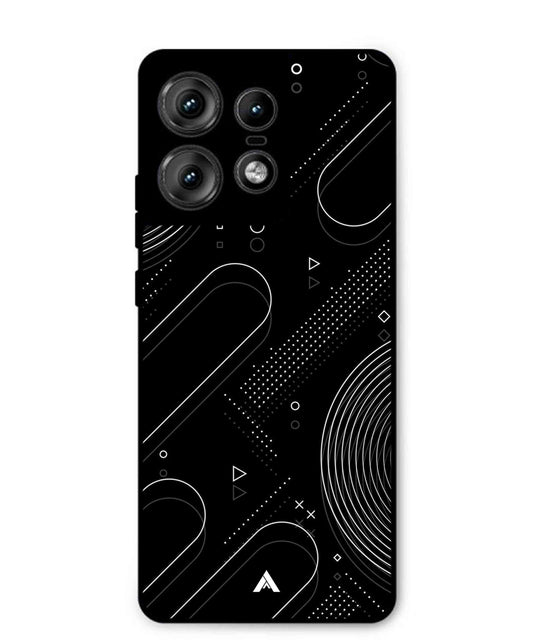 Stripe Pattern 17 Metal Back Cover Phone Case for Moto Edge 50 Pro