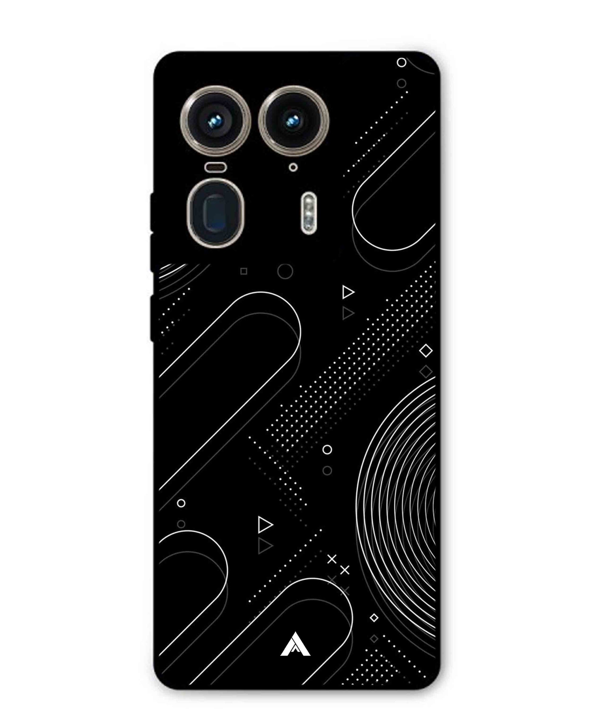 Stripe Pattern 17 Metal Back Cover Phone Case for Moto Edge 50 Ultra