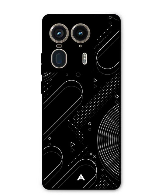 Stripe Pattern 17 Metal Back Cover Phone Case for Moto Edge 50 Ultra
