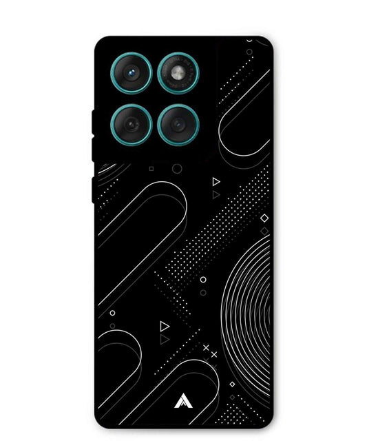 Stripe Pattern 17 Metal Back Cover Phone Case for Moto Edge 60 Fusion