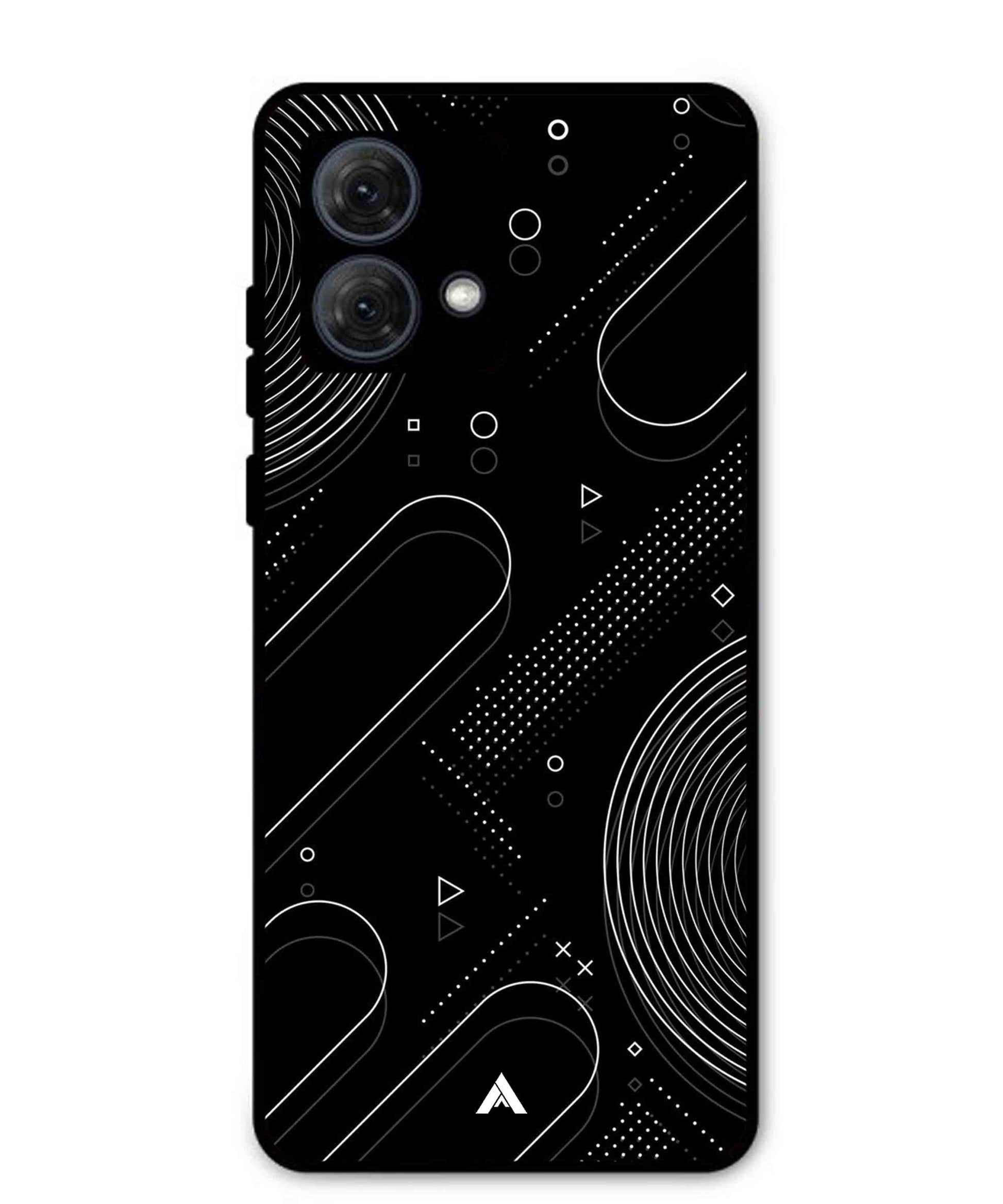 Stripe Pattern 17 Metal Back Cover Phone Case for Moto G84