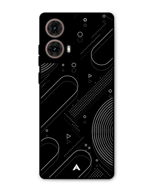 Stripe Pattern 17 Metal Back Cover Phone Case for Moto G85