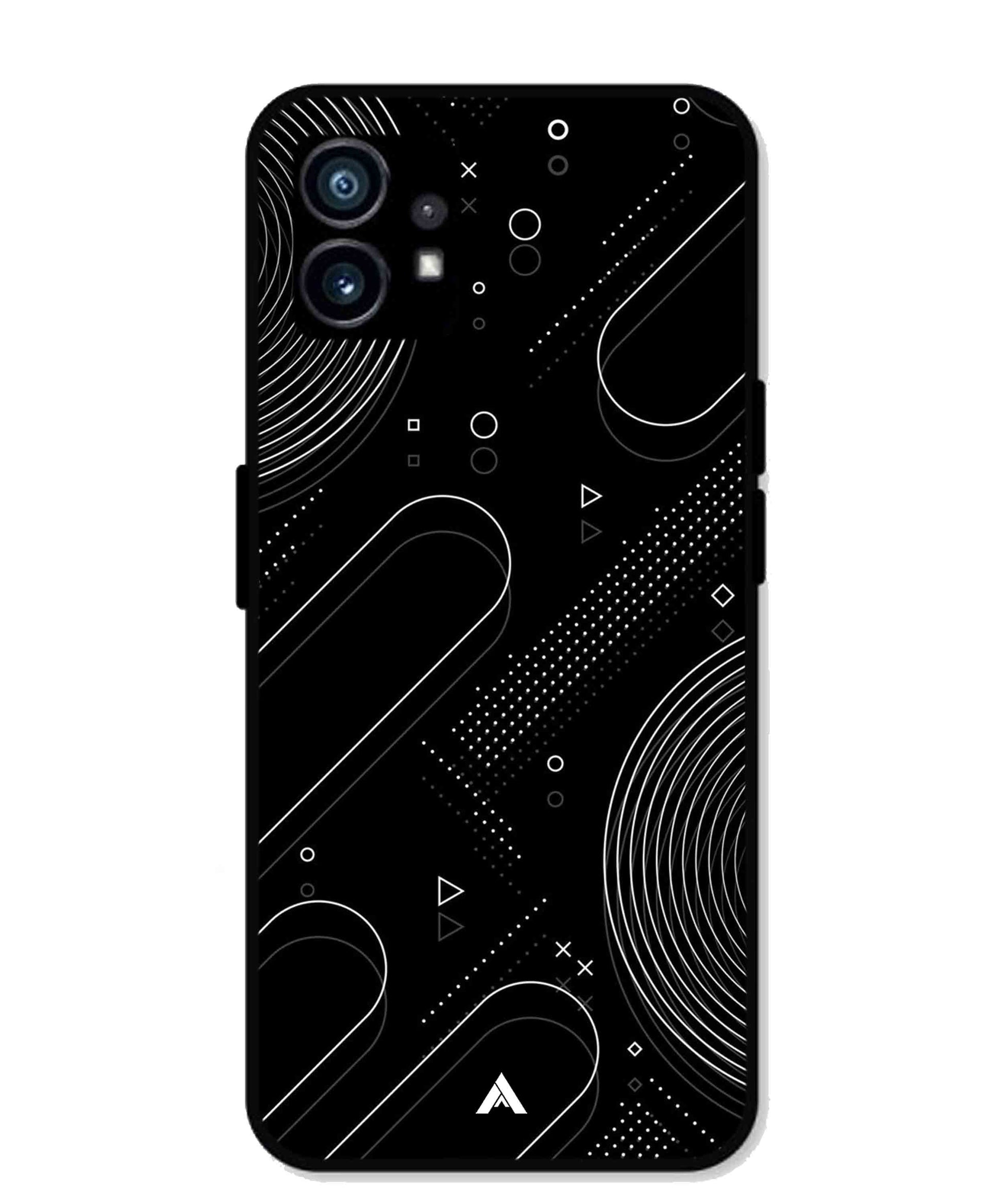 Stripe Pattern 17 Metal Back Cover Phone Case for Nothing Phone 1
