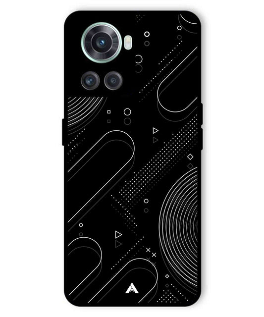 Stripe Pattern 17 Metal Back Cover Phone Case for Oneplus 10R