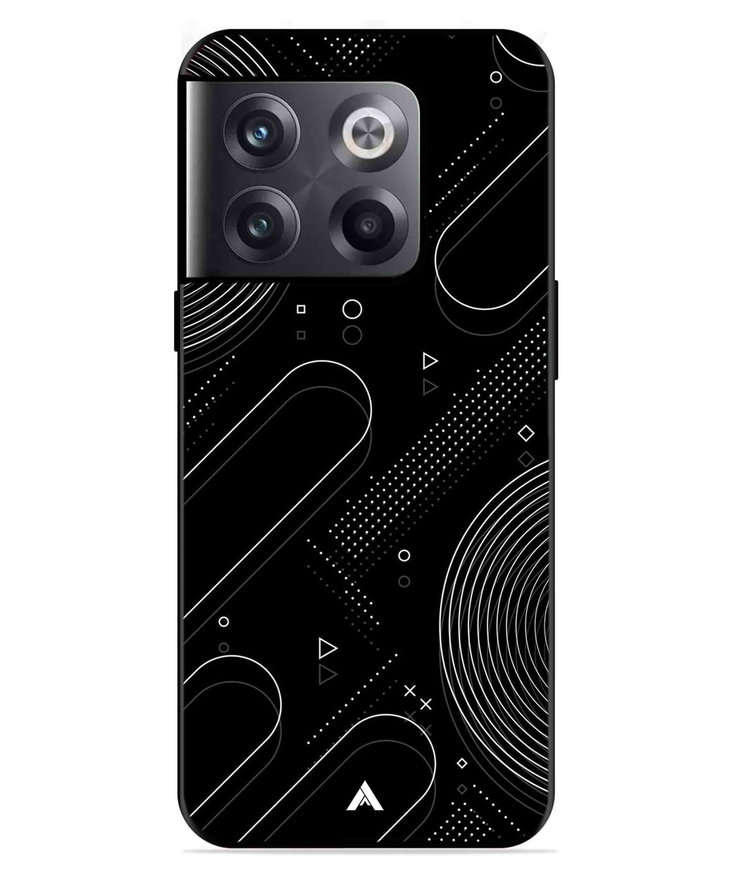 Stripe Pattern 17 Metal Back Cover Phone Case for Oneplus 10T
