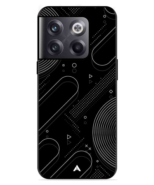 Stripe Pattern 17 Metal Back Cover Phone Case for Oneplus 10T