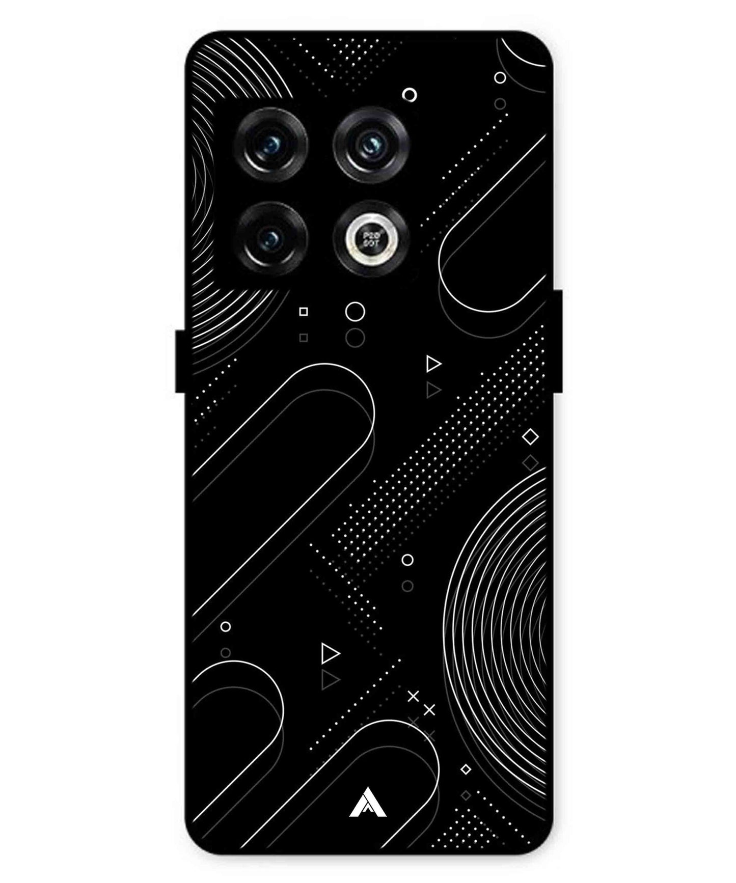 Stripe Pattern 17 Metal Back Cover Phone Case for Oneplus 10 Pro