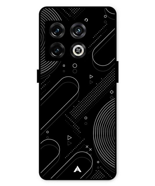 Stripe Pattern 17 Metal Back Cover Phone Case for Oneplus 10 Pro