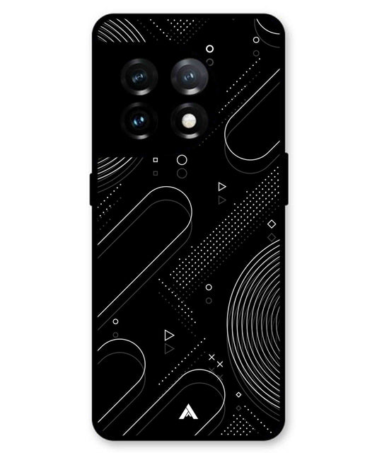 Stripe Pattern 17 Metal Back Cover Phone Case for Oneplus 11