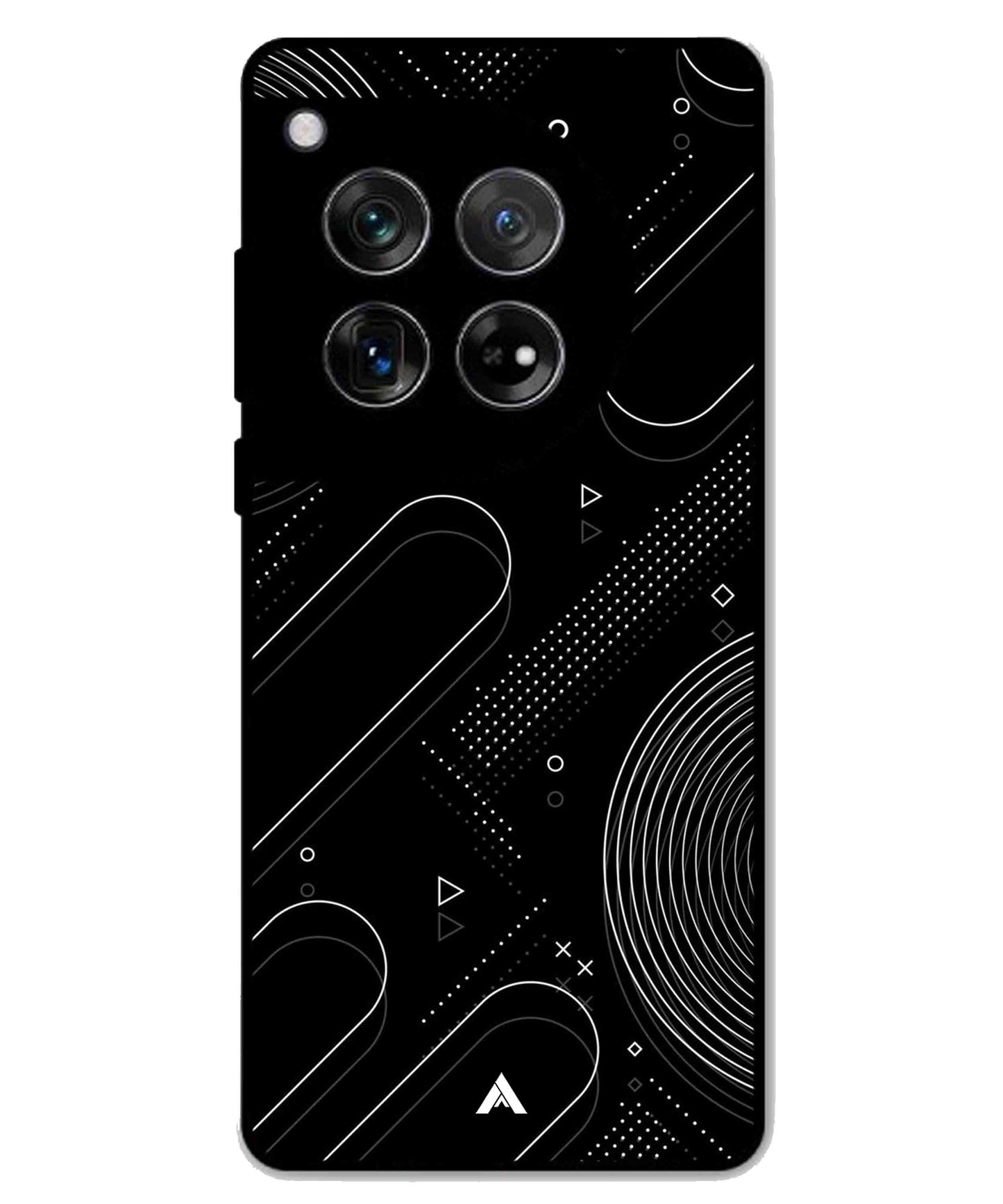 Stripe Pattern 17 Metal Back Cover Phone Case for Oneplus 12