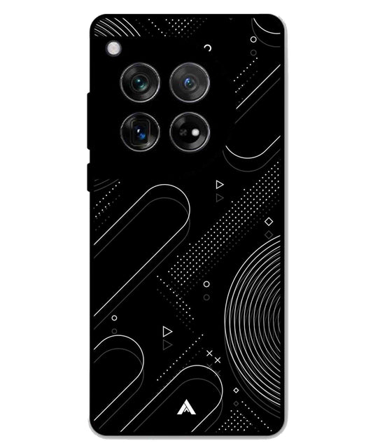Stripe Pattern 17 Metal Back Cover Phone Case for Oneplus 12