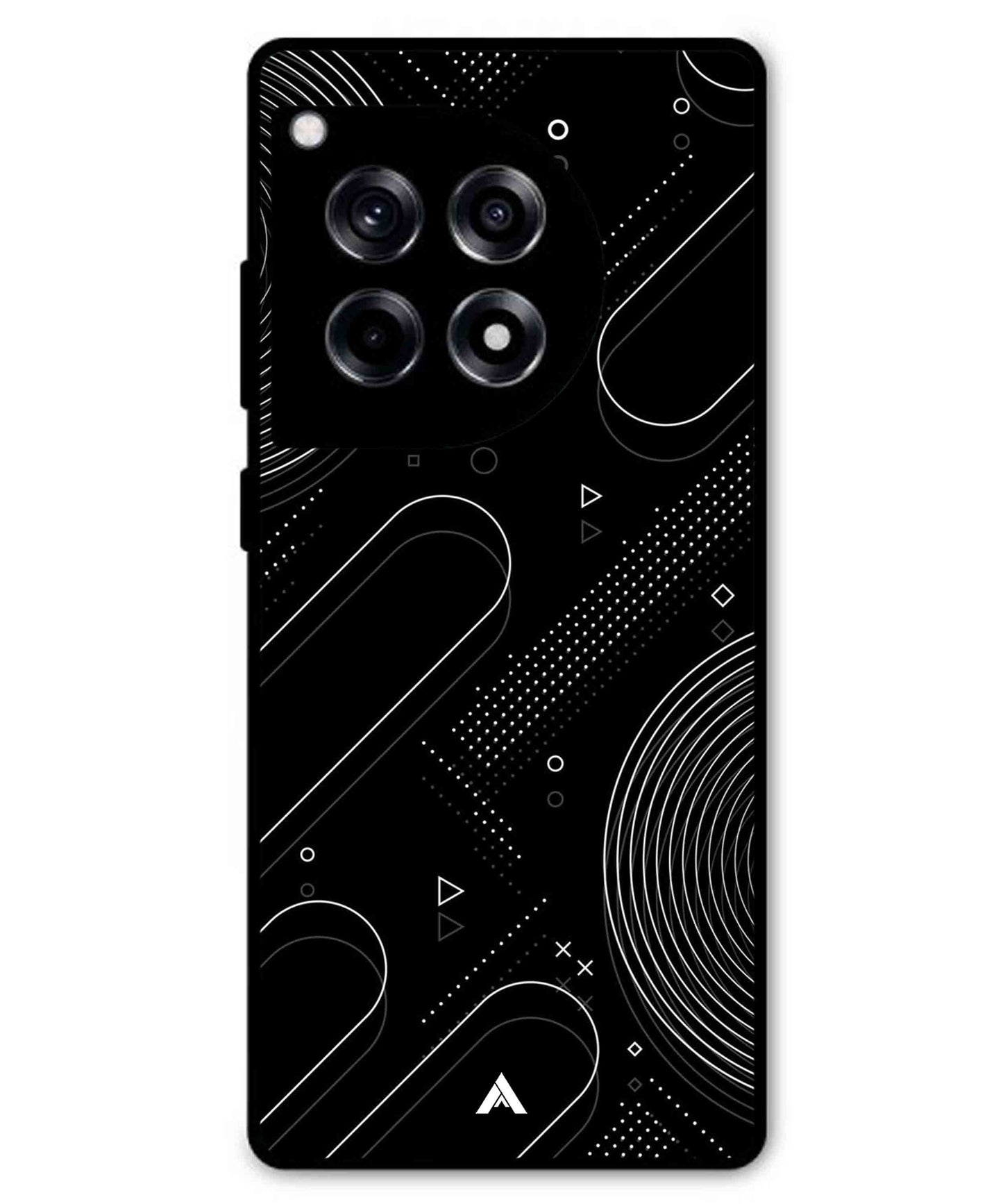 Stripe Pattern 17 Metal Back Cover Phone Case for Oneplus 12R