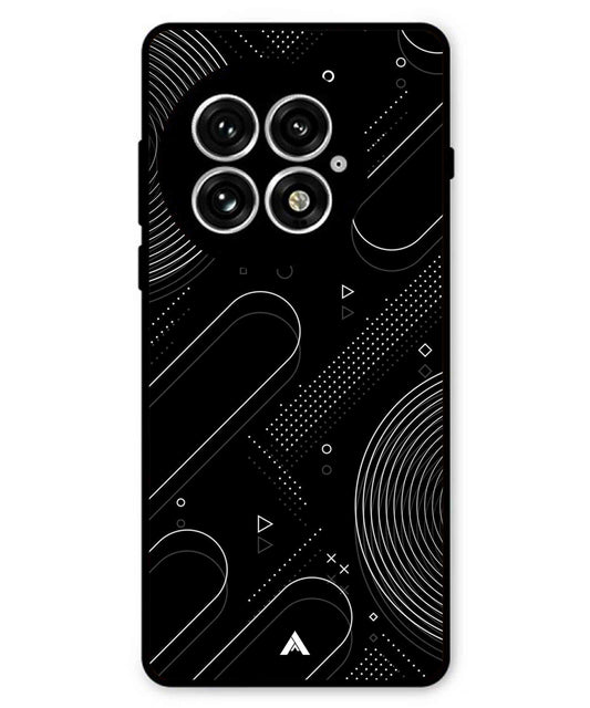 Stripe Pattern 17 Metal Back Cover Phone Case for Oneplus 13