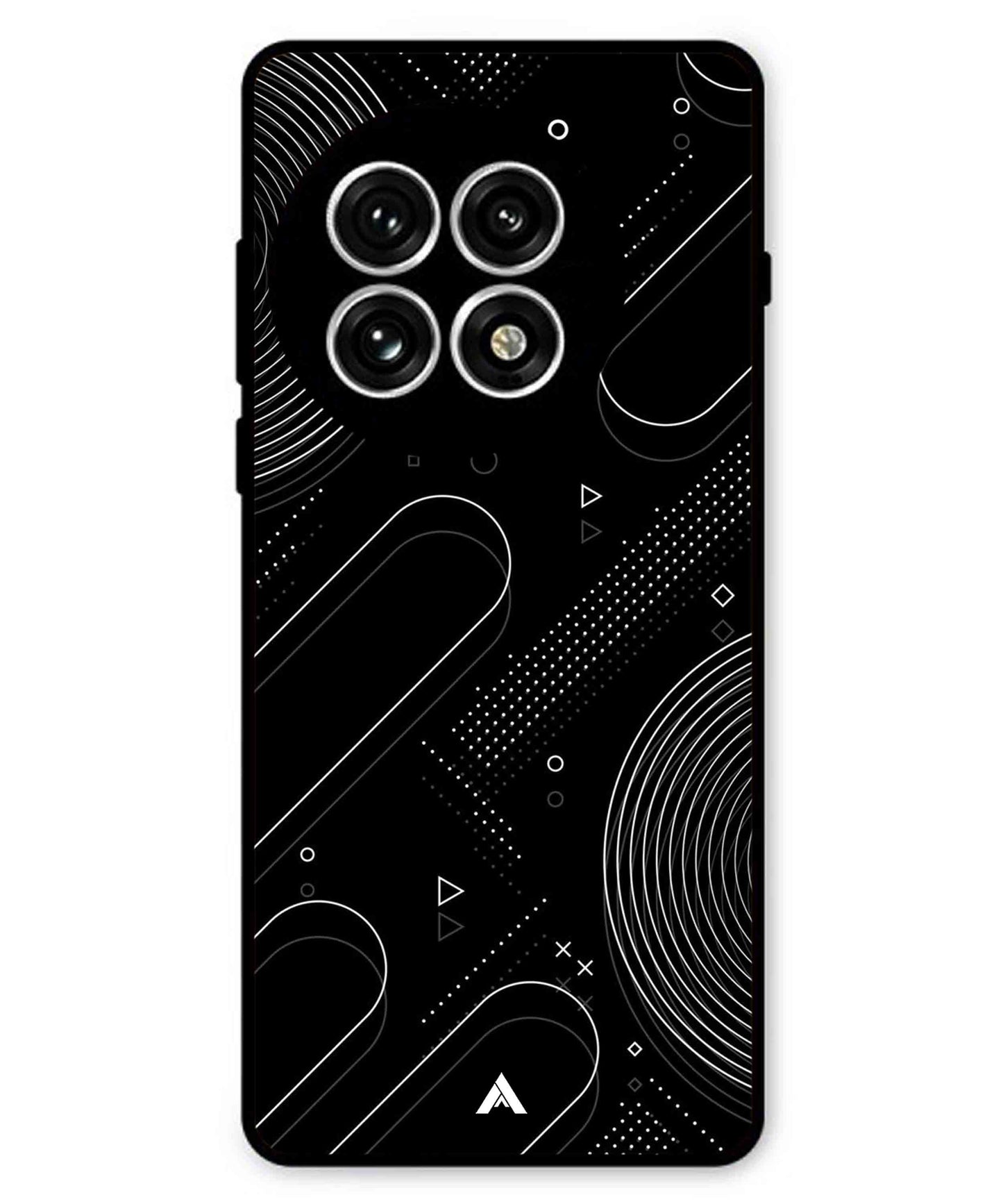 Stripe Pattern 17 Metal Back Cover Phone Case for Oneplus 13R