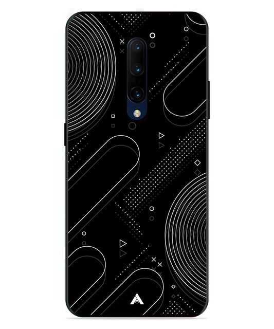 Stripe Pattern 17 Metal Back Cover Phone Case for Oneplus 7 Pro