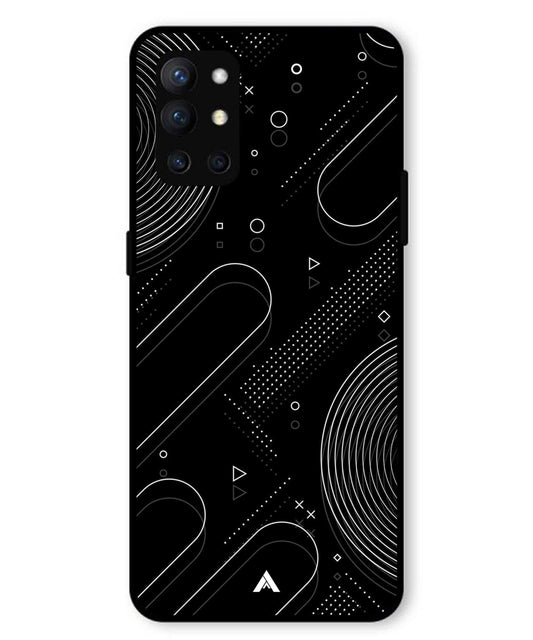 Stripe Pattern 17 Metal Back Cover Phone Case for Oneplus 9R