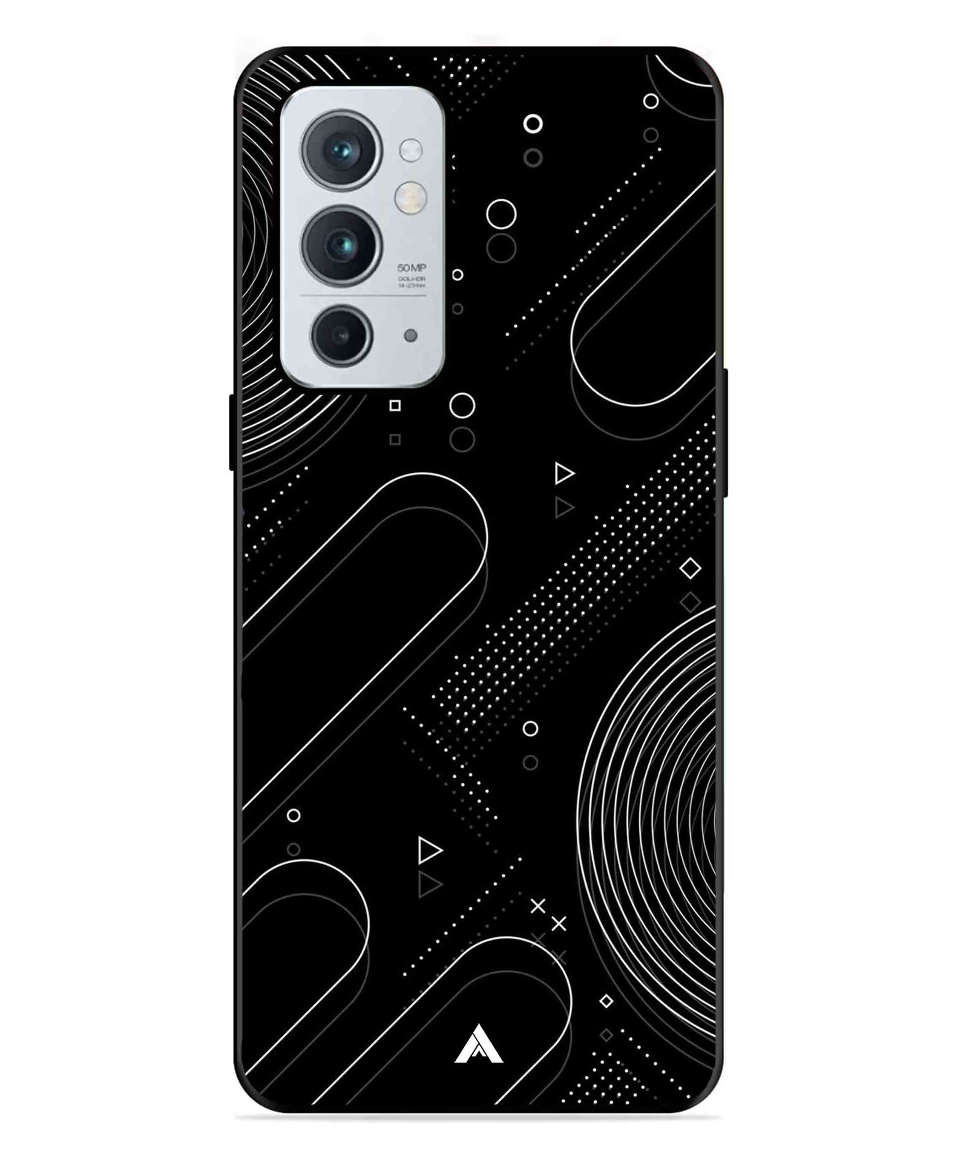Stripe Pattern 17 Metal Back Cover Phone Case for Oneplus 9RT