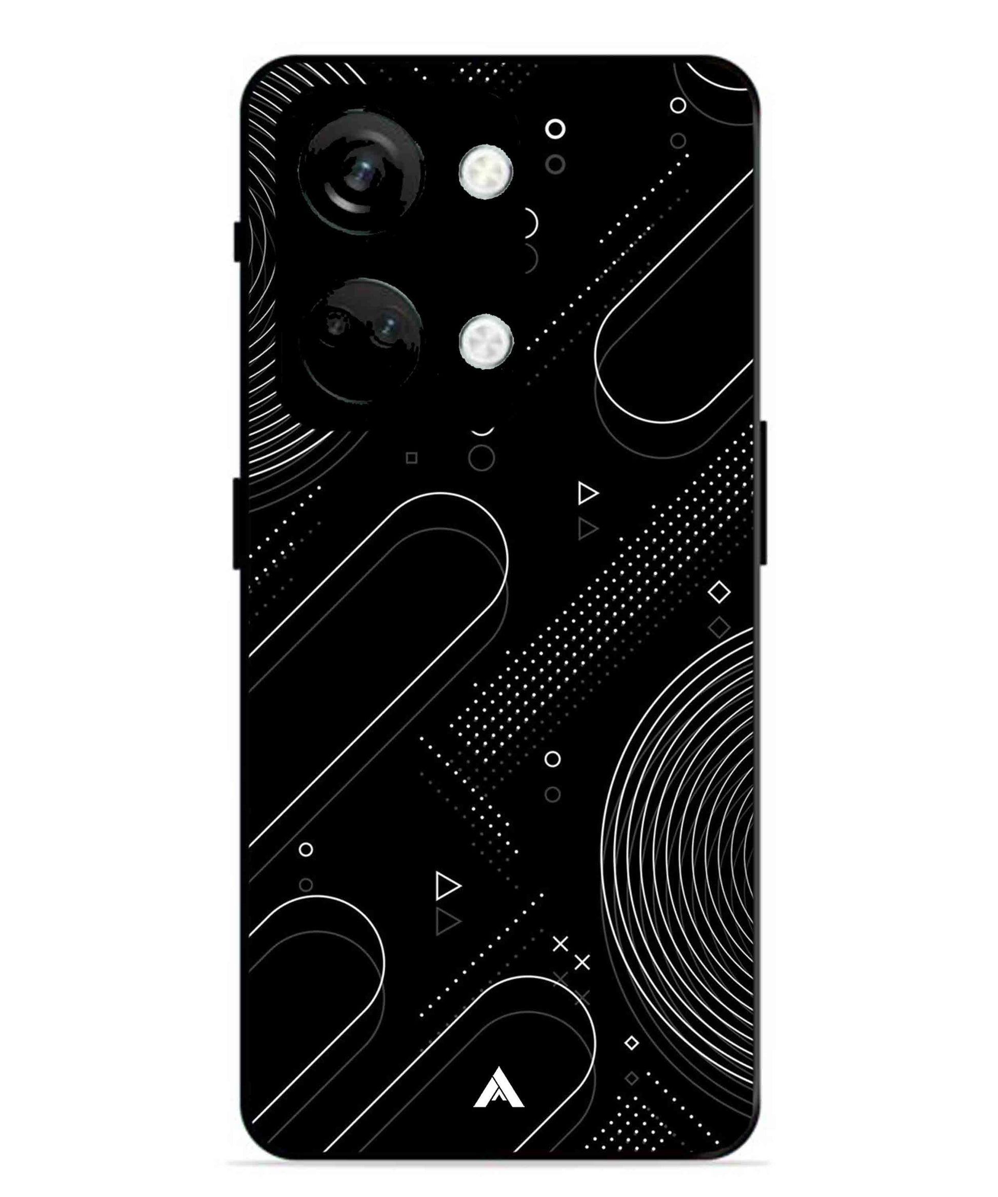 Stripe Pattern 17 Metal Back Cover Phone Case for Oneplus Nord 3