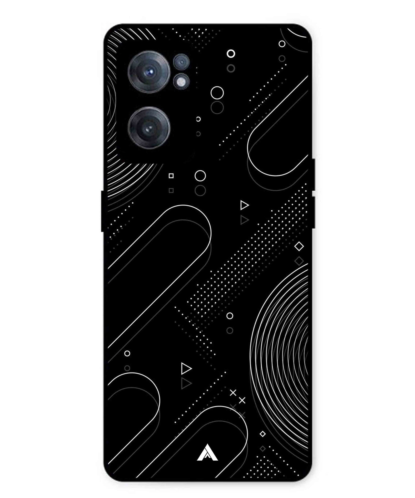 Stripe Pattern 17 Metal Back Cover Phone Case for Oneplus Nord CE 2
