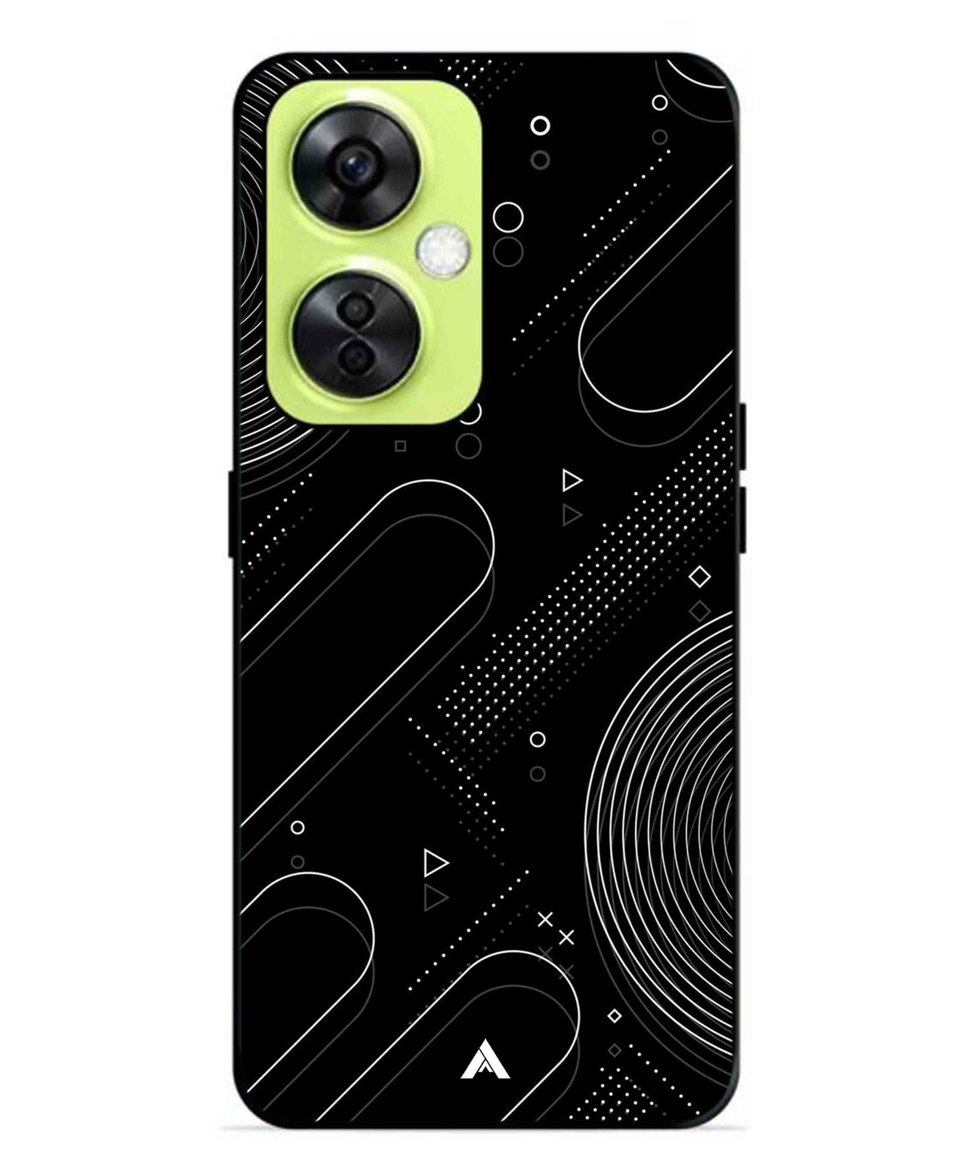 Stripe Pattern 17 Metal Back Cover Phone Case for Oneplus Nord CE 3 Lite