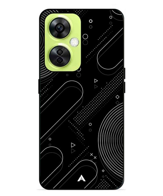 Stripe Pattern 17 Metal Back Cover Phone Case for Oneplus Nord CE 3 Lite