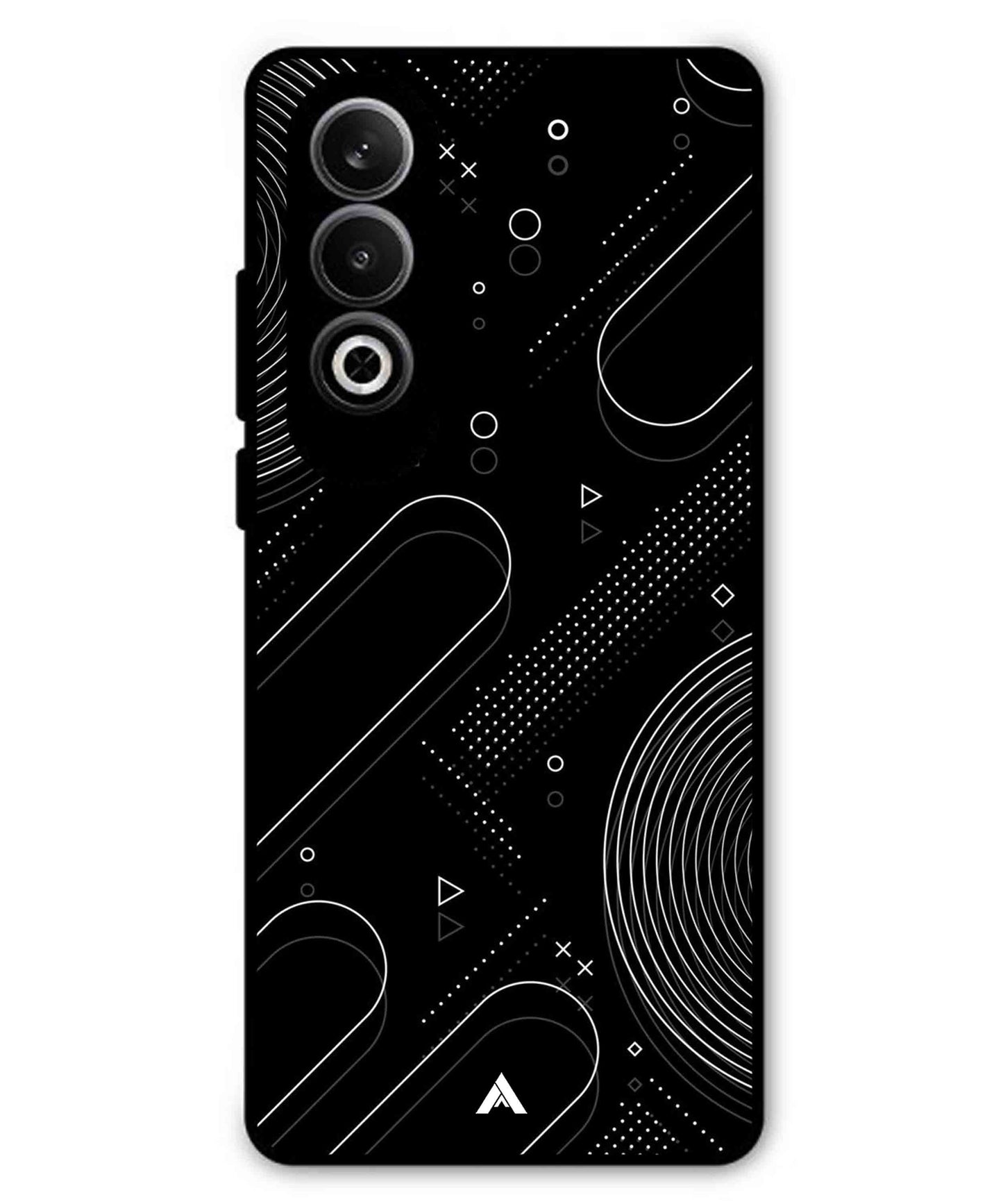 Stripe Pattern 17 Metal Back Cover Phone Case for Oneplus Nord CE 4