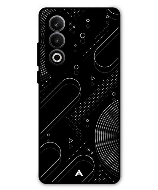 Stripe Pattern 17 Metal Back Cover Phone Case for Oneplus Nord CE 4