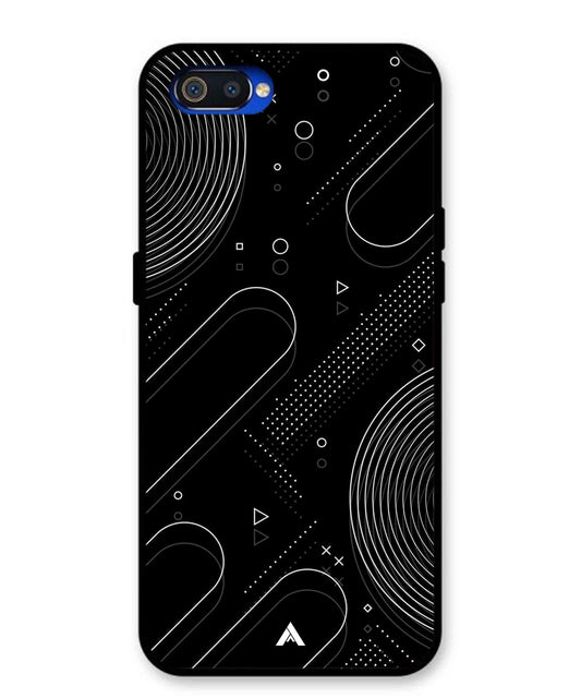 Stripe Pattern 17 Metal Back Cover Phone Case for Oppo A1K