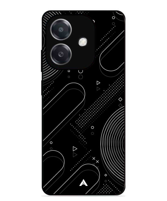 Stripe Pattern 17 Metal Back Cover Phone Case for Oppo A3